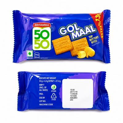 BRITANIA 50-50 GOL  MAAL BISCUITS CRISPY BUTTER - 57.4g